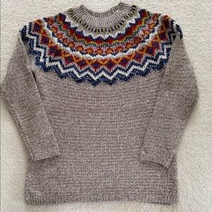 J. Jill Fair Isle Sweater- New with Tag - Size Small